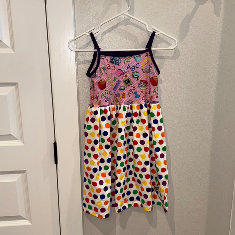 New KPea Boutique Brand Back To School BTS Girls Tank Dress Size 10 NWOT